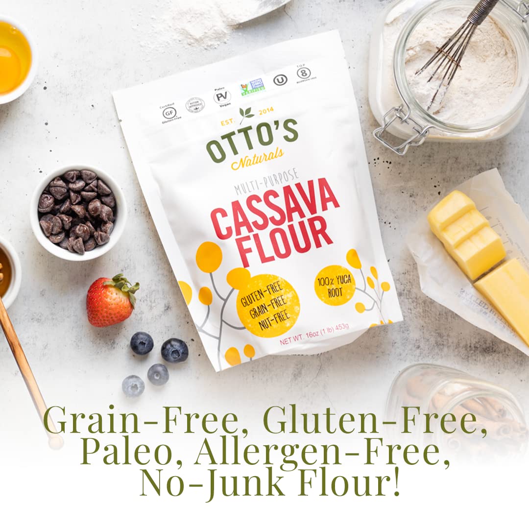 Otto'S Naturals Cassava Flour, Gluten Free And Grain-Free Flour For Baking, Certified Paleo & Non-Gmo Verified, Made From 100% Y