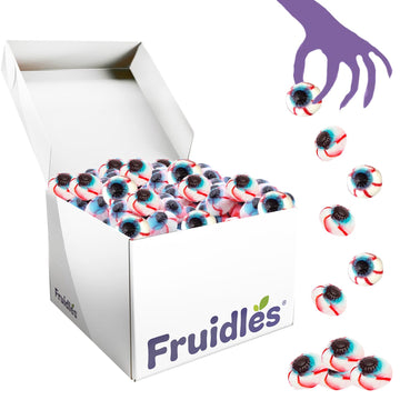 Fruidles Halloween Spooky Eyeballs Gummi Candy, Delicious Assorted Colors & Fruit Flavors Gummies (4.4 Pounds (Bulk))