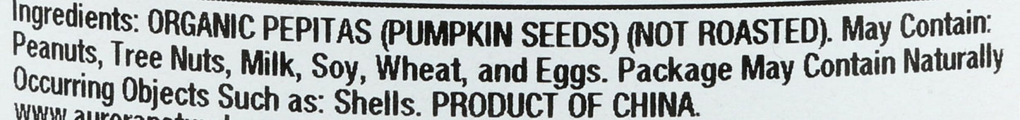 Aurora Products, Pumpkin Seeds Raw Organic, 10 Ounce