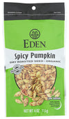 EDEN FOODS SEED PUMPKIN SPICY, 4 OZ, PK- 15