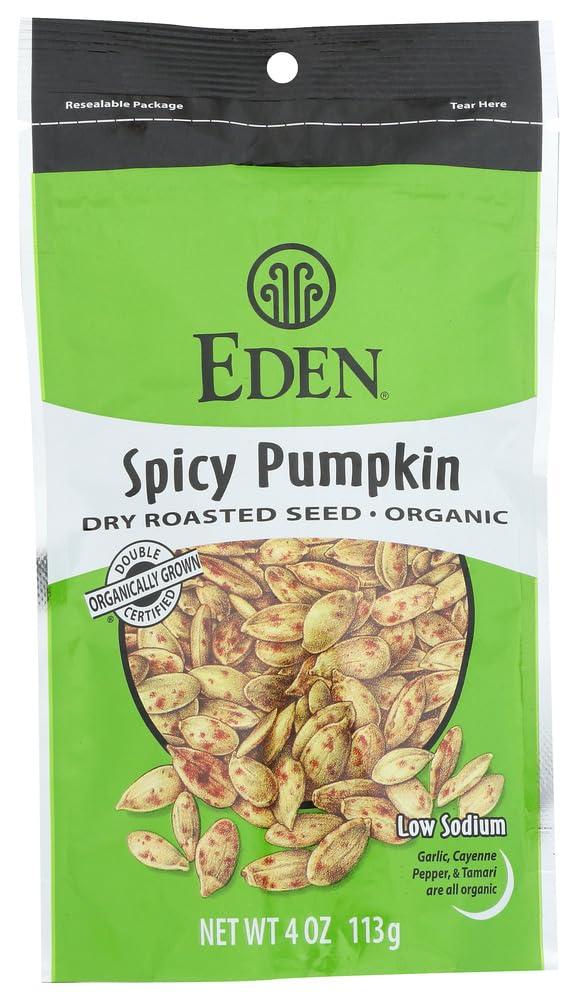 EDEN FOODS SEED PUMPKIN SPICY, 4 OZ, PK- 15
