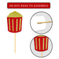 Theater Cupcake Toppers Cake Decoration For Birthday Movie Night Party Supplies Food Pick - Set Of 24