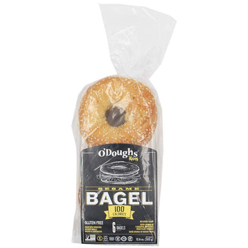 O'Doughs Thins - Sesame Bagels 10.6 Oz | Presliced | Good Source Of Fibre, Cholesterol Free, Trans Fat Free. | Pack Of 3 |