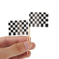 Pangda Checkered Racing Flag Toothpicks, 1.38 x 0.98 inches, Black & White, 100 Pack, Cupcake Picks for Party Decorations