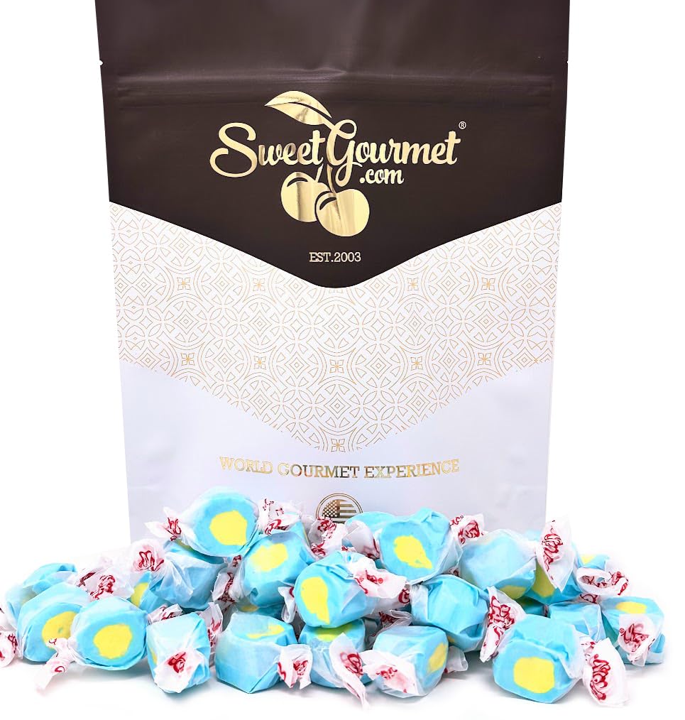Sweetgourmet Passion Fruit Salt Water Taffy Bulk Candy | 1 Pound
