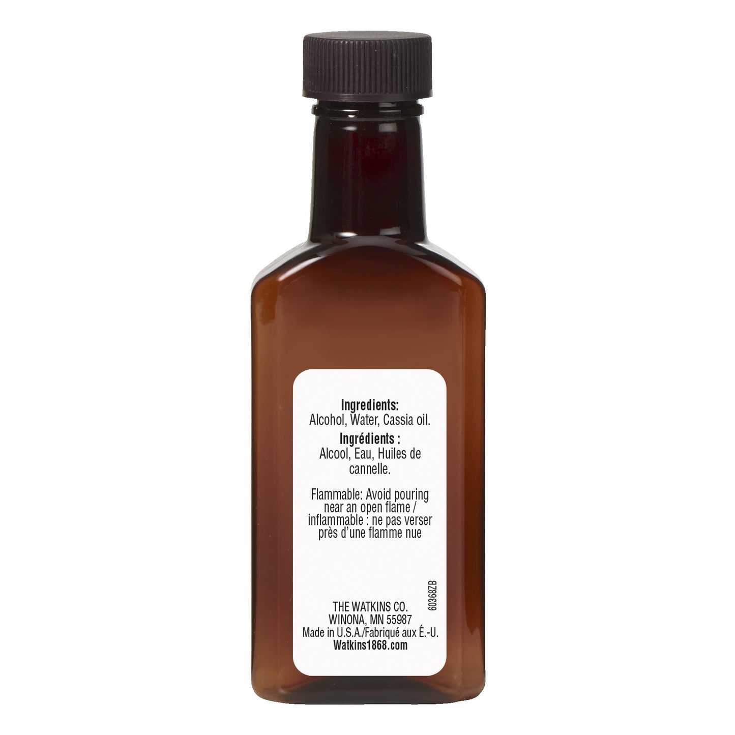 Watkins Pure Cinnamon Extract, Non-GMO, Kosher, 2 oz Bottle, 1-Pack