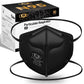 N95 Mask Niosh Approved 60-Pack, Particulate Respirator N95 Face Masks Universal Fit - Individually Wrapped, Black