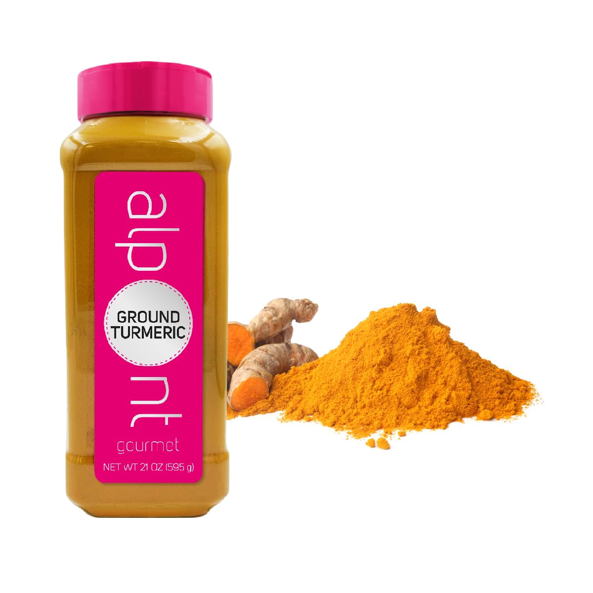 Alpont Gourmet, Ground Turmeric 21Oz (595G), All Natural, Non-Gmo, Packed To Keep It Fresh, Premium Quality