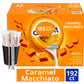 JMS PROFESSIONAL Coffee Creamer Single Caramel Macchiato 192 ct. with 20 Wooden Stirrer Sticks