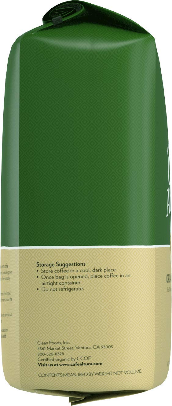 Cafe Altura Organic Coffee Whole Bean Organic Coffee, 5 Pound, Espresso, 80 Oz