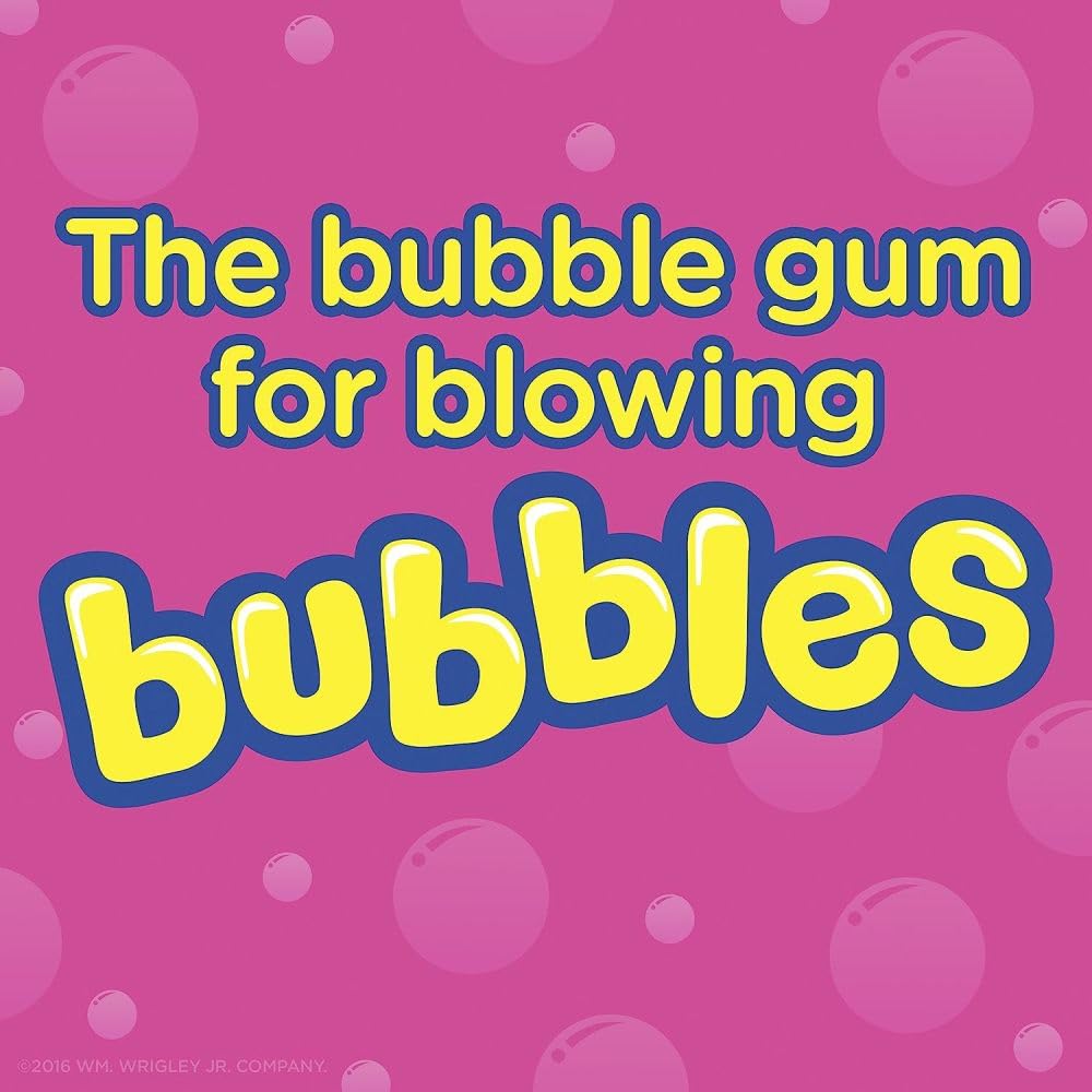Hubba Bubba Max Bubble Gum, Original Flavor, 5 Count Packs, Bulk 36 Pack Bundle - Individually Wrapped Chewing Gum