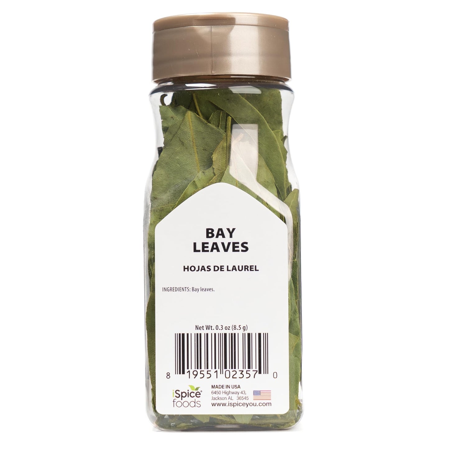 Ispice Whole Bay Leaf, Dried Herbs 100% Natural, Gluten Free, Green Bay Leaf Seasoning Well In Stew, Soup Sauce, Seafood, Meat A