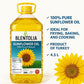 BLENTOLIA 100% Pure Sunflower Oil - Non-GMO, Light Taste, 4.5L, Ideal for Frying, Cooking & Baking
