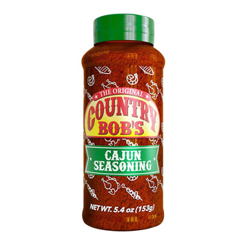 Country Bob's Cajun Seasoning - Spicy, Robust, Earthy Blend for Flavorful Creole Dishes - Soups, Salads, Seafood, Burgers, and M