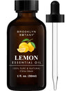 Brooklyn Botany Lemon Essential Oil - 100% Pure And Natural - Therapeutic Grade Essential Oil With Dropper - Lemon Oil For Aroma