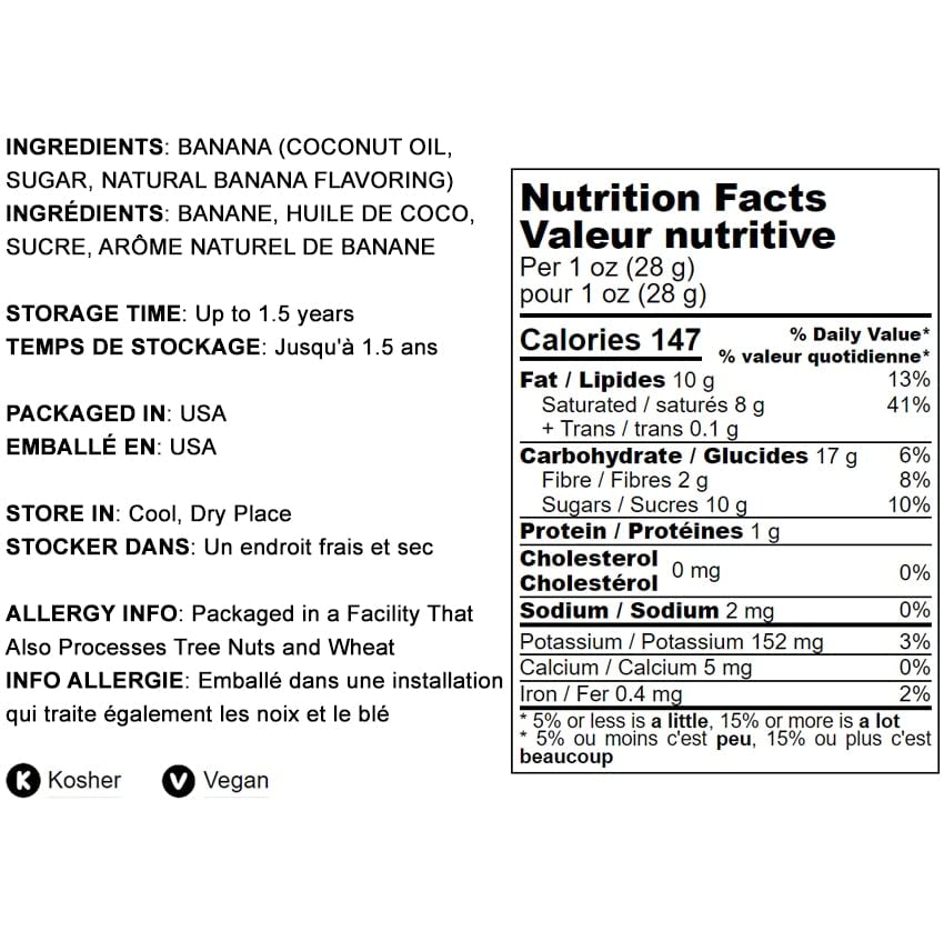 Food to Live Banana Chips, Sweetened, Unsulfured, Vegan, 12 Ounces