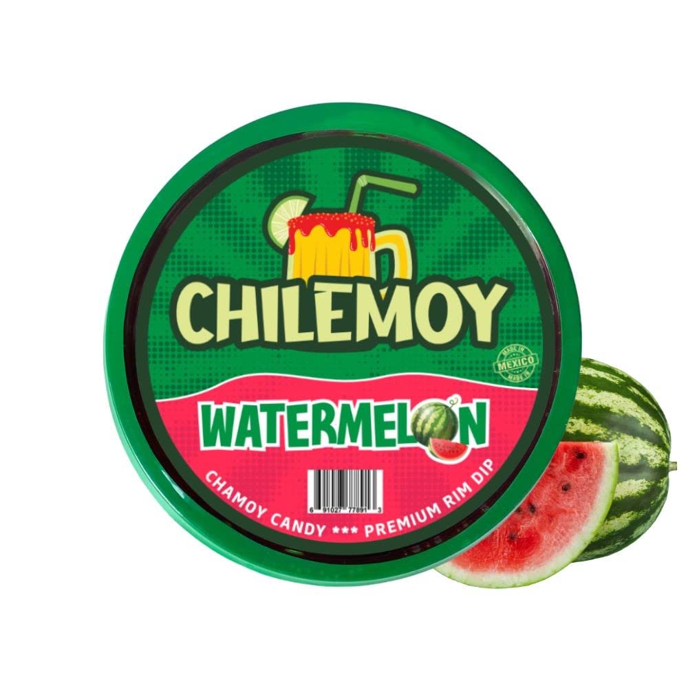 Chilemoy Rim Dip Chamoy - Handcrafted Rim Paste for Cocktails, Seltzer, Michelada - 8oz Watermelon