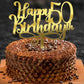 Ruscalin Acrylic Gold Happy 40Th Birthday Cake Topper,40 Birthday Party Cake Decorations