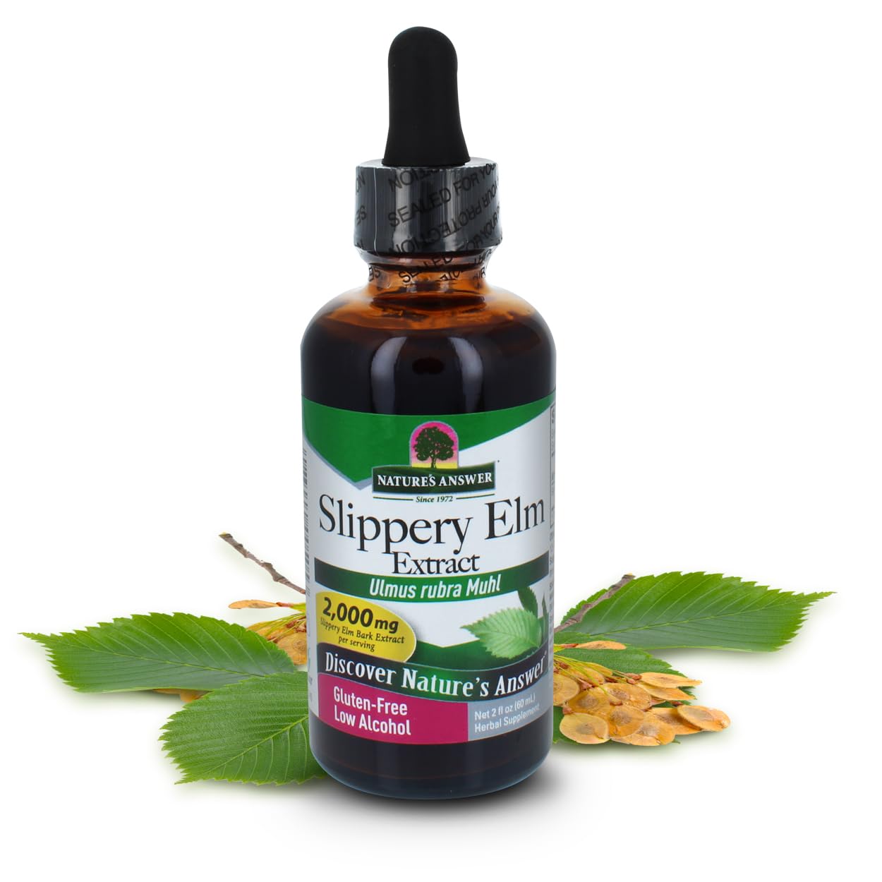 Natures Answer Slippery Elm Extract  2000 mg  2 fl oz (60 ml)