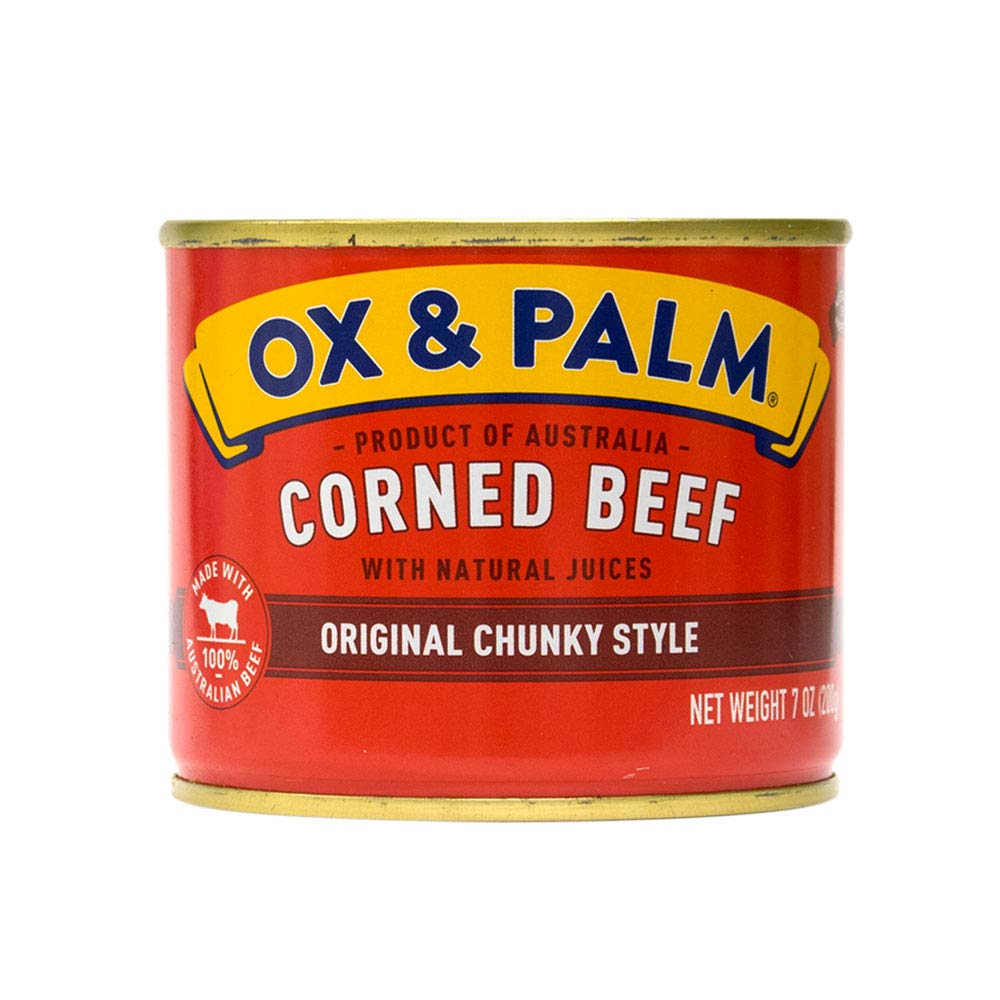 Ox & Palm  Corned Beef 7 Ounce Original Chunky Style  (Pack of 24)