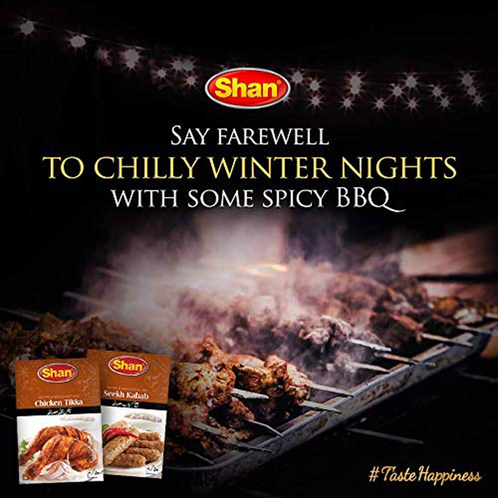 Shan Tikka Recipe And Seasoning Mix 1.76 Oz (50G) - Spice Powder For Traditional Style Bbq Steak Mix - Suitable For Vegetarians