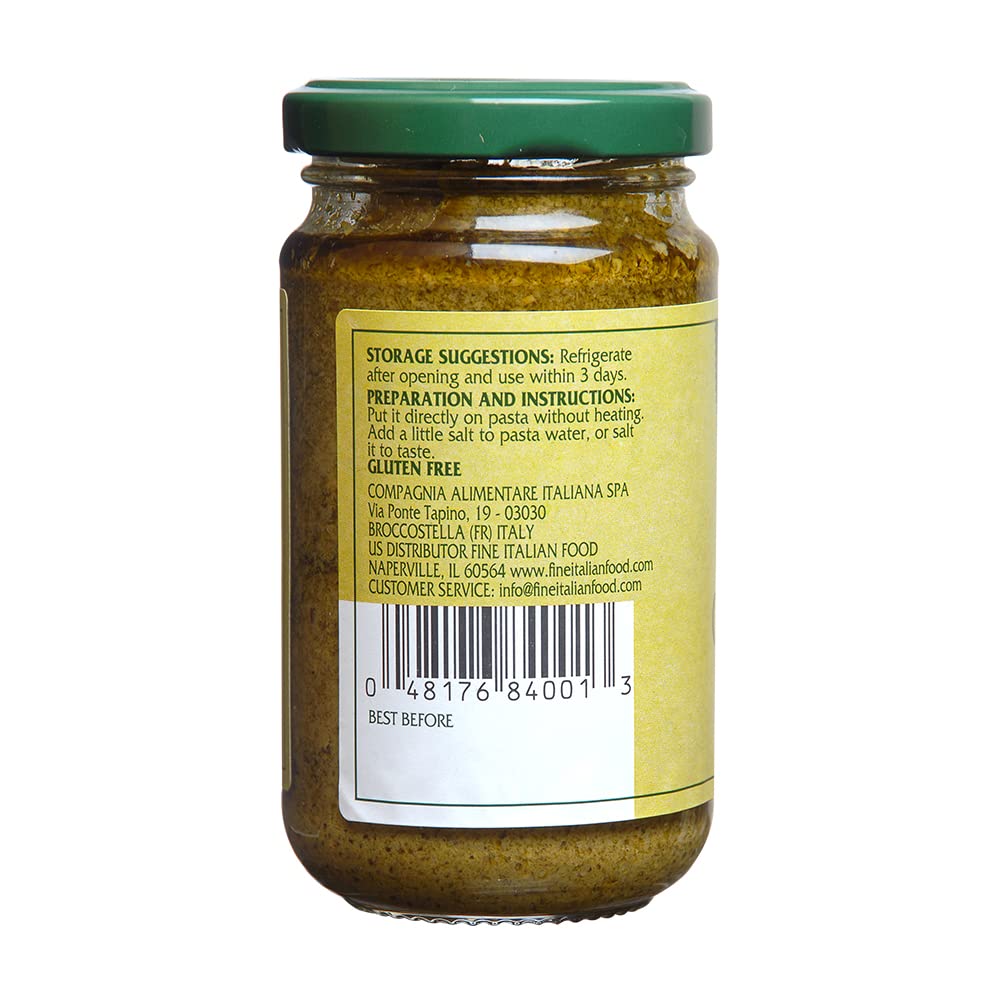 Mantova Italian Pesto Genovese, 6.5-Ounce Bottles (Pack Of 4)