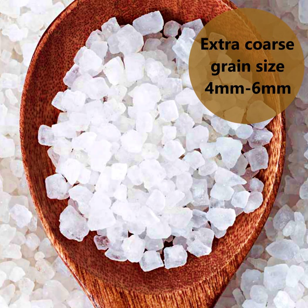 All Goods Mediterranean Sea Salt Grinder Refill, Extra Coarse Gourmet Rock Salt, 16oz