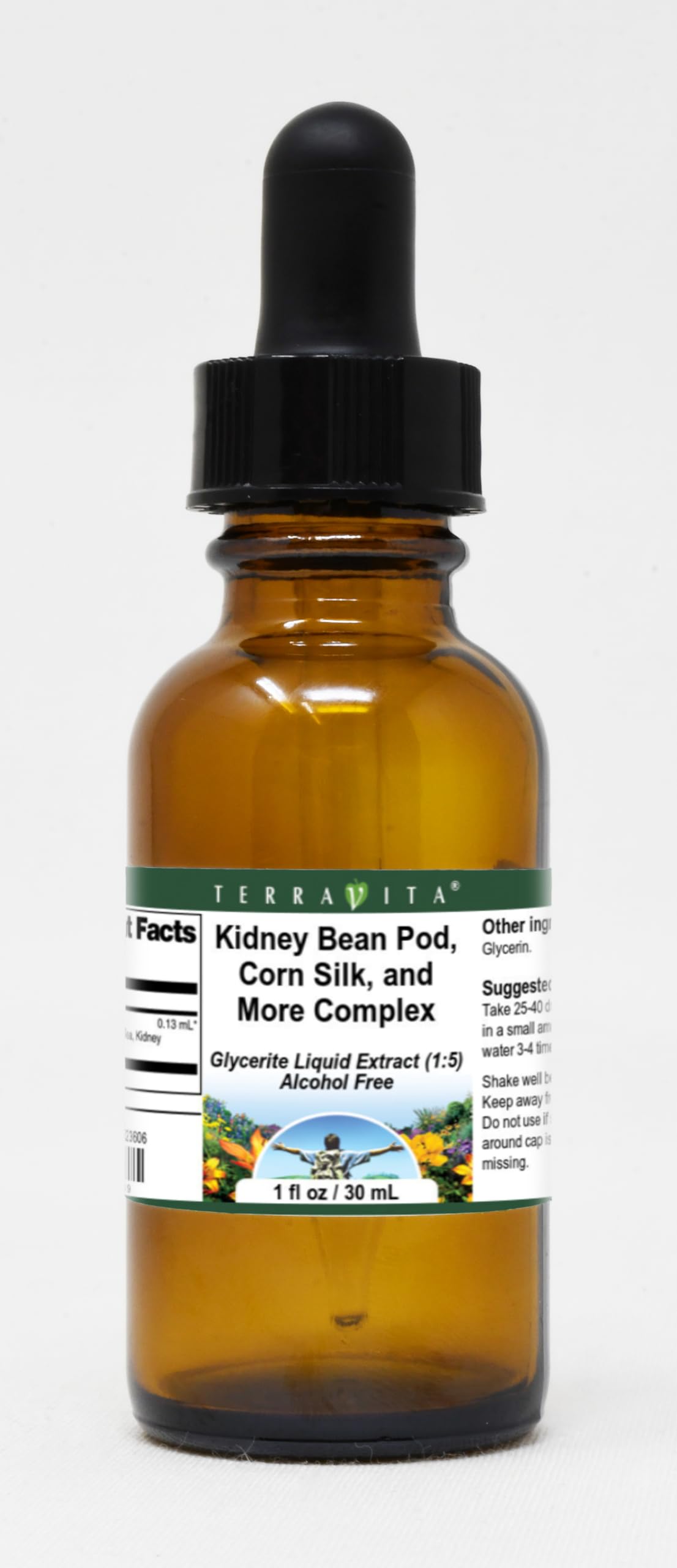 Terravita Kidney Bean Pod, Corn Silk, and More Complex Glycerite Liquid Extract (1:5) - No Flavor (1 oz, ZIN: 523606)