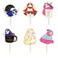 Flairs New York Party Props Decorations Cupcake Toppers (Sloths Party, Pack Of 24 Cupcake Toppers)