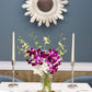 Kabloom Flowers - Denali Collection : Bouquet Of 10 Purple And 10 White Orchid With Vase Gift For Birthday, Sympathy, Anniversar