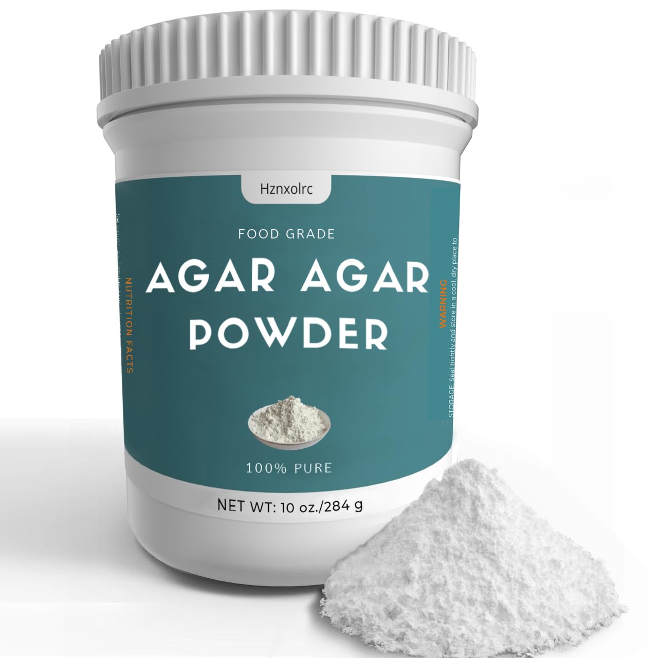 Hznxolrc Agar Agar Powder - 100% Pure Natural Thickener, 10 oz, Rich in Dietary Fiber