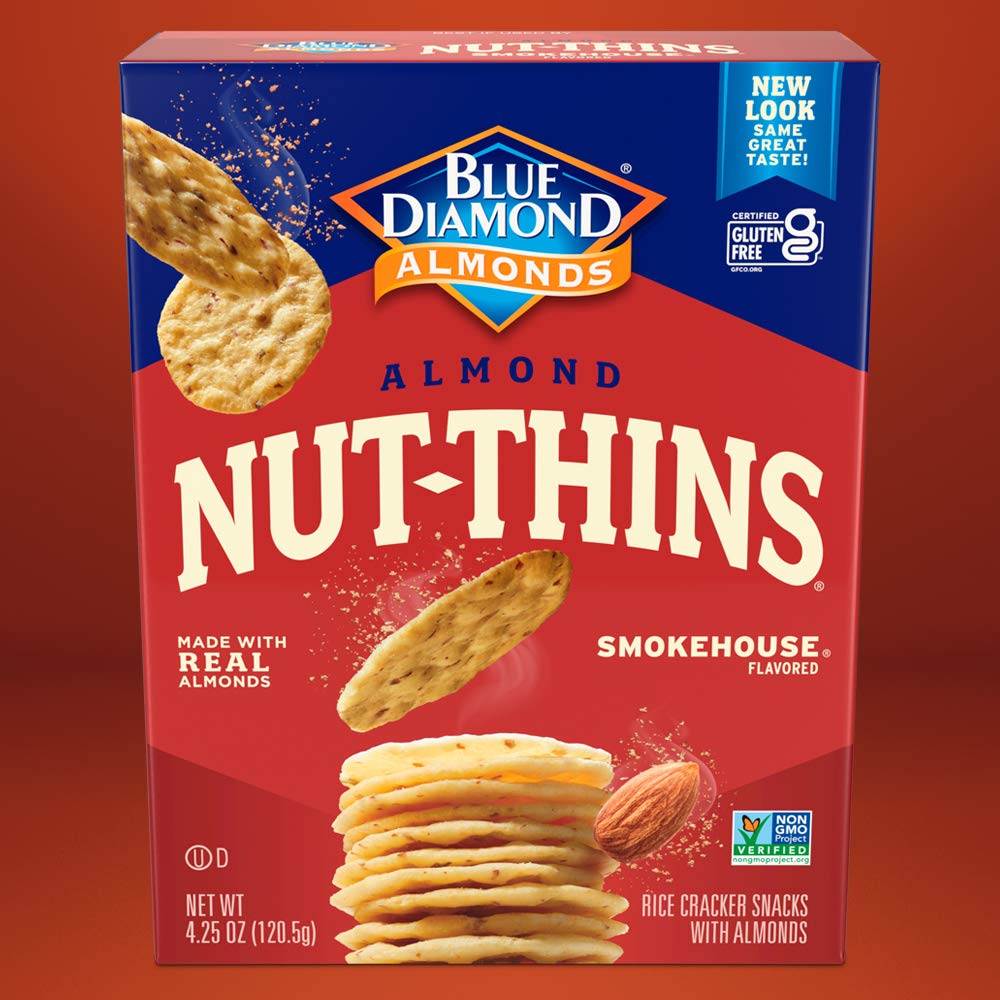 Blue Diamond Almonds Nut-Thins  Er Crisps, Smokehouse, 4.25 Ounce (Pack Of 12)