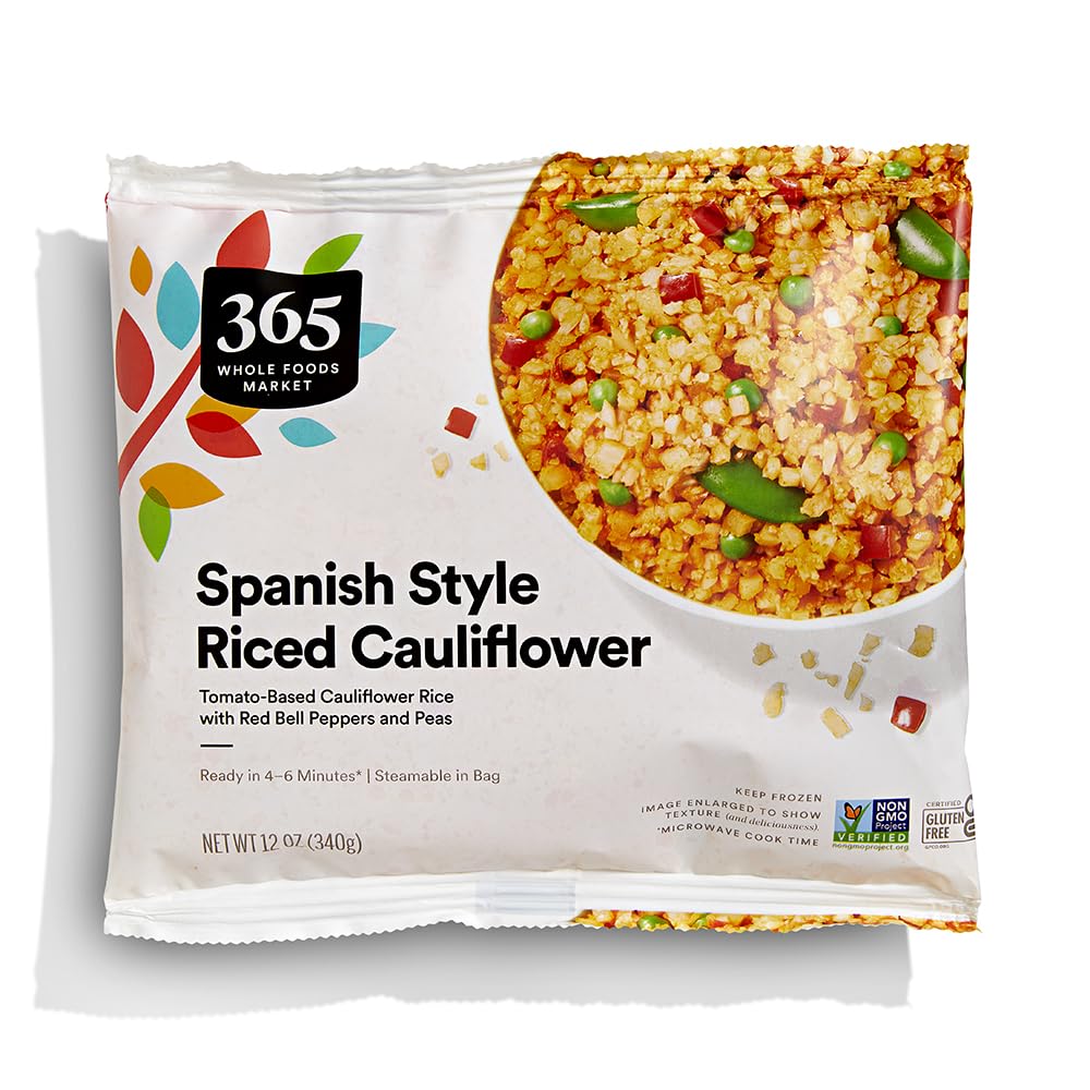 365 By Whole Foods Market, Spanish-Inspired Frozen Cauliflower Rice, 12 Ounce
