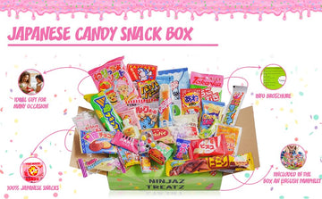 SUSHICANDY Japanese Candy Box - 40 Pieces with 30 Snacks & 10 Chocolate Flavors - Color: BOX