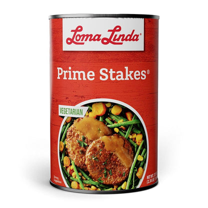 Loma Linda Prime Stakes - Hearty Plant-Based Protein, 37.5 oz Can - Meatless Marvel for Delicious Meals!