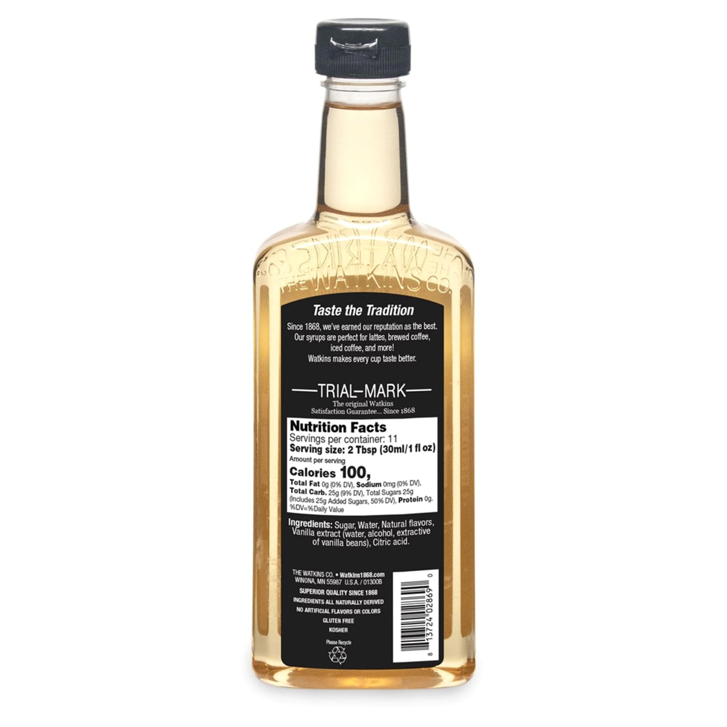 Watkins Vanilla Coffee Flavoring Syrup, 11 Ounce