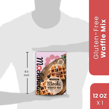 Mochiholic Mochi Waffle Mix - Gluten-Free, Low Calories, 12 oz, Original Recipe
