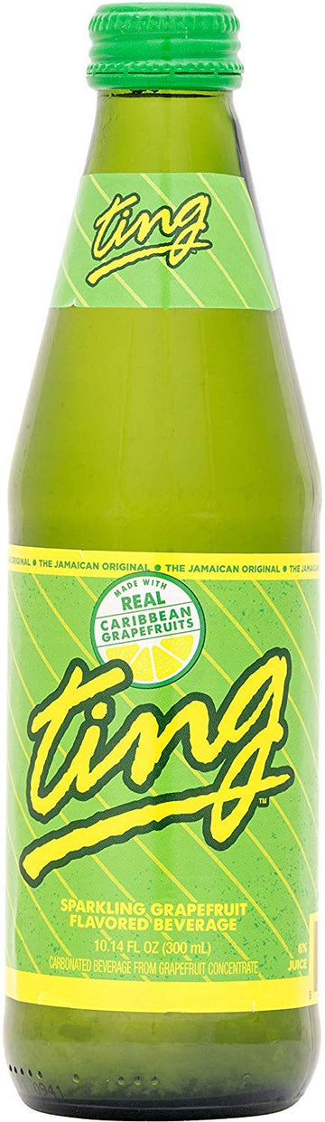 Ting, Sparkling Jamaican Grapefruit Flavored Beverage, 10.14Oz Glass Bottle (Pack Of 6, Total Of 60.84 Fl Oz)