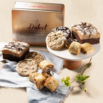 Dulcet Gift Baskets Old Fashioned Bakery Gift Tin - 7 Piece Set - All Occasions - Model 70-0031-0DG1