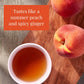 The Republic of Tea Ginger Peach Black Tea, Caffeinated, 50 Count, White, Model 0742676400028