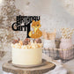 Black Glitter Birthday Girl 1 Cake Topper Animal Fox Theme Decoration,1St Birthday Girl Fall Woodland Forest Animals Cake Decor,
