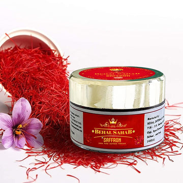 Behal Sahab 100% Pure Saffron, Handpicked Kashmiri Kesar, Premium Quality, 0.071 oz (2 Gram)