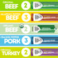 Mission Meats Variety Pack – Organic Beef, Free Range Turkey,  ed Pepper Pork, Gluten & Sugar Free – 12 Count
