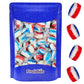 Fruidles Patriotic Striped Cherry Barrels Hard Candy Treats, 25 Count, Red, White & Blue Individually Wrapped