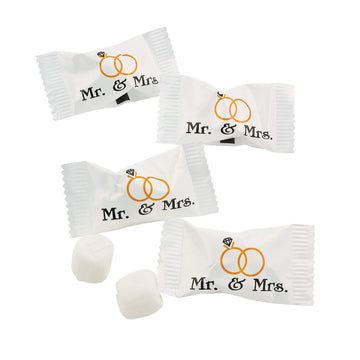 Fun Express Mr. & Mrs Butter Mints Individually Wrapped Bulk - Enhance Your Wedding Reception With 108 Butter Mints Bulk - Memor