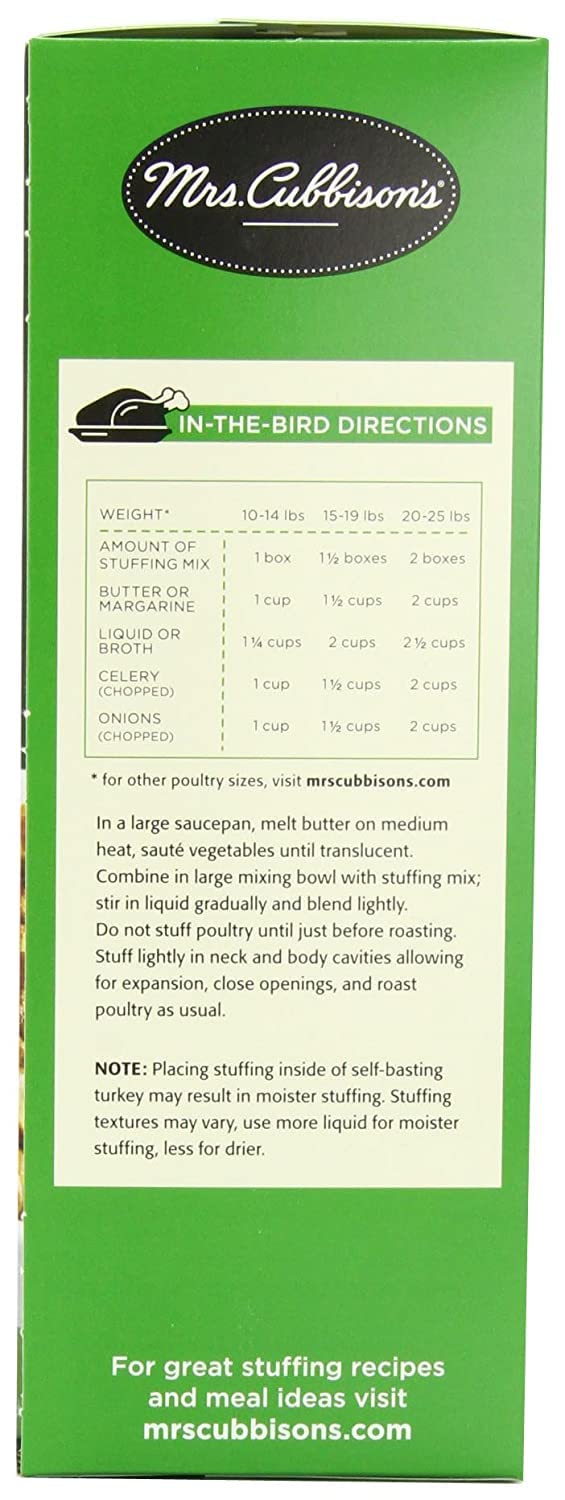 Mrs. Cubbison'S Herb Seasoned Cube Stuffing (10 Ounce (Pack Of 3))