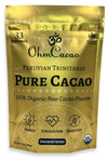 OHM Cacao Organic Raw Cacao Powder, Unsweetened, 7 Ounce, Natural Source of Magnesium & Iron