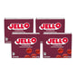 Jell-O Gelatin Dessert, Cranberry, 3-Ounce Boxes (Pack Of 4)
