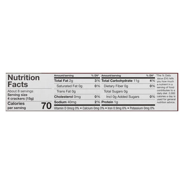 Wellington Tasted Sesame Cracker, 4.4 Ounce Box
