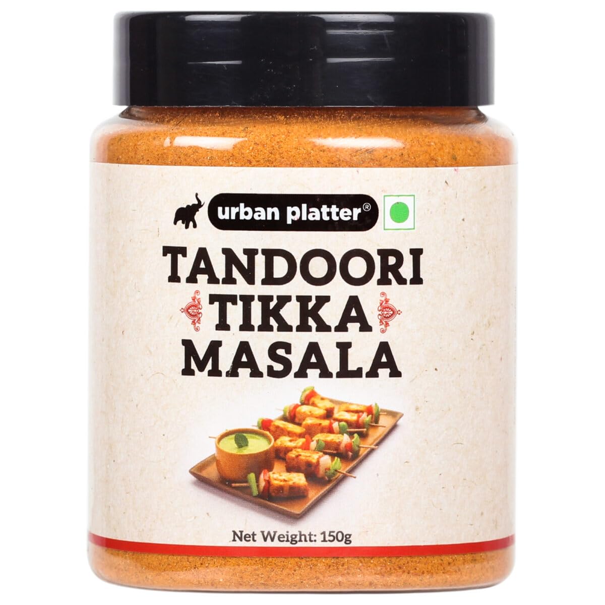 Urban Platter Tandoori Tikka Masala Dry Seasoning | Tasty Smoky Flavor | Perfect For Barbeque Rub, Marinade & Grill Tofu Or Chicken Tikka | Ideal For Veg & Non Veg Dishes | 5.29 Oz/150G